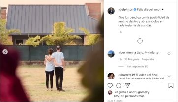 Abel Pintos enterneció a sus seguidores con la propuesta de casamiento a Mora Calabrese