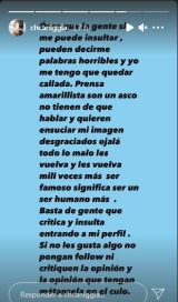 Charlotte Caniggia se descargó luego de que se filtraran los mensajes donde le respondió los insultos a una seguidora