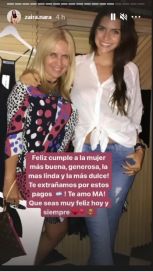 Wanda Nara sorprendió a su mamá en el día de su cumpleaños