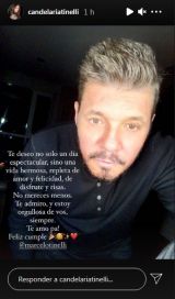 Cande Tinelli le dedicó un emotivo mensaje a su papá por el cumpleaños