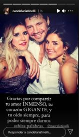 Cande Tinelli le dedicó un emotivo mensaje a su papá por el cumpleaños