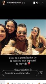 Cande Tinelli le dedicó un emotivo mensaje a su papá por el cumpleaños