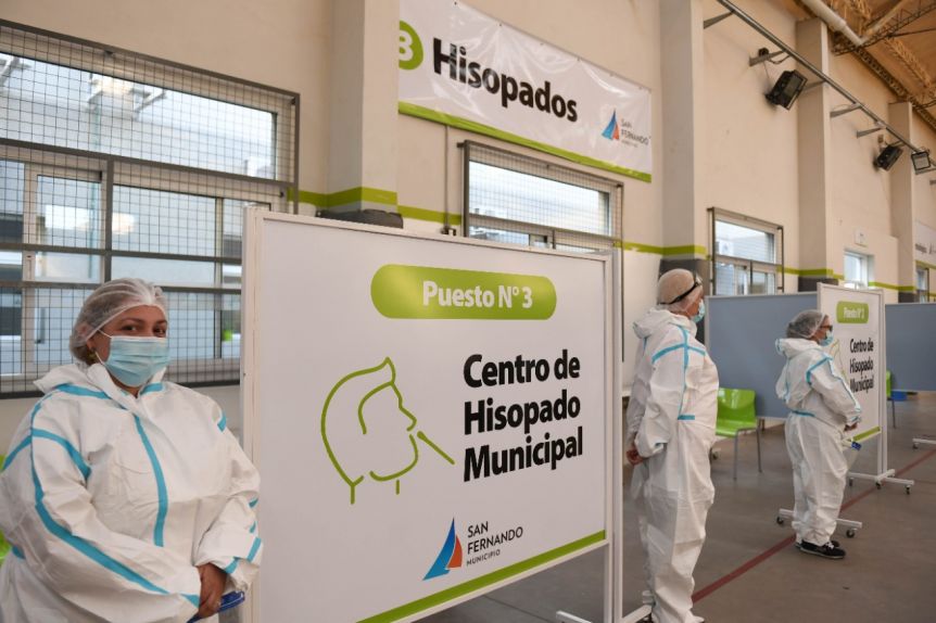 Más hisopados: San Fernando suma recursos para la batalla contra el coronavirus