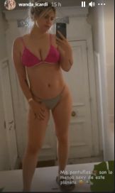 Después de la censura, Wanda Nara, volvió a posar en ropa interior