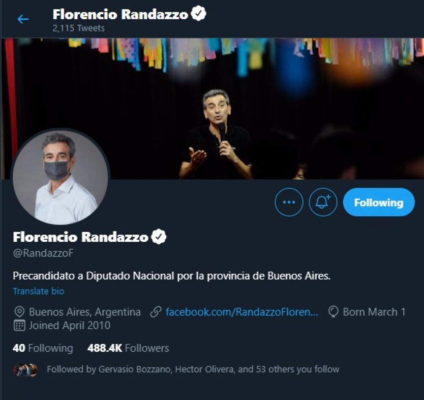 Tras el anuncio de la candidatura de Randazzo, “puerto madero” y “traidor” son tendencias en Twitter