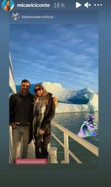 Mica Viciconte y Fabián Cubero compartieron una escapada por el Calafate