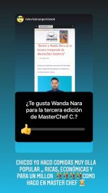 Wanda Nara habló sobre la cocina y su convocatoria a Masterchef