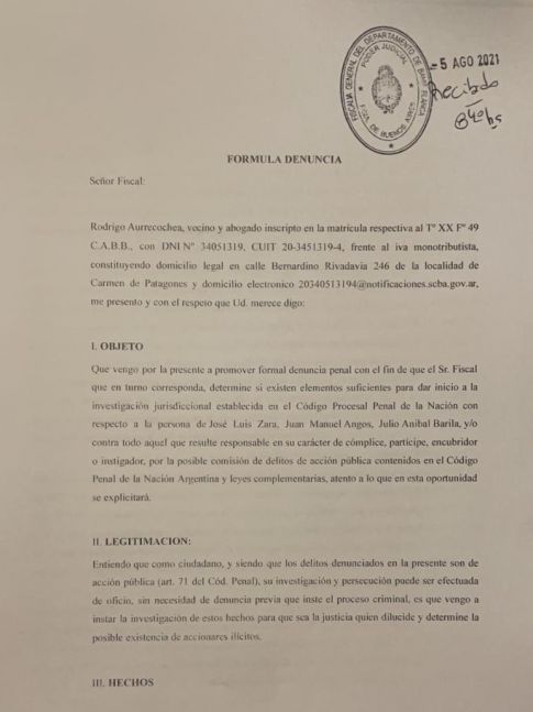 Denuncia penal contra intendente de Juntos: donación dudosa y sospechas de corrupción