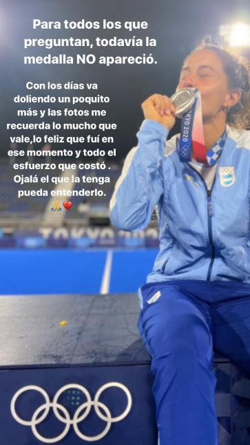 El desesperado pedido de Sofía Maccari tras el robo de su medalla olímpica