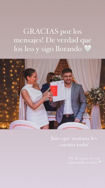 Las emotivas imágenes del casamiento de Barbie Vélez y Lucas Rodríguez