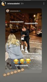 La romántica foto de Oriana Sabatini y Paulo Dybala