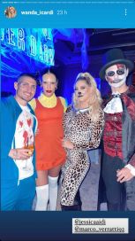 Después de la crisis, Wanda Nara y Mauro Icardi festejaron Halloween juntos