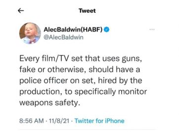 Alec Baldwin pidió que haya presencia policial en los sets para vigilar la seguridad en el uso de armas