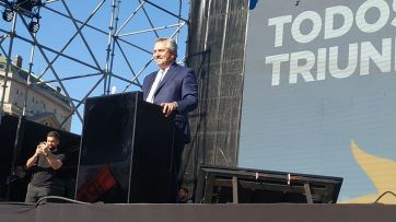 Alberto en Plaza de Mayo: 