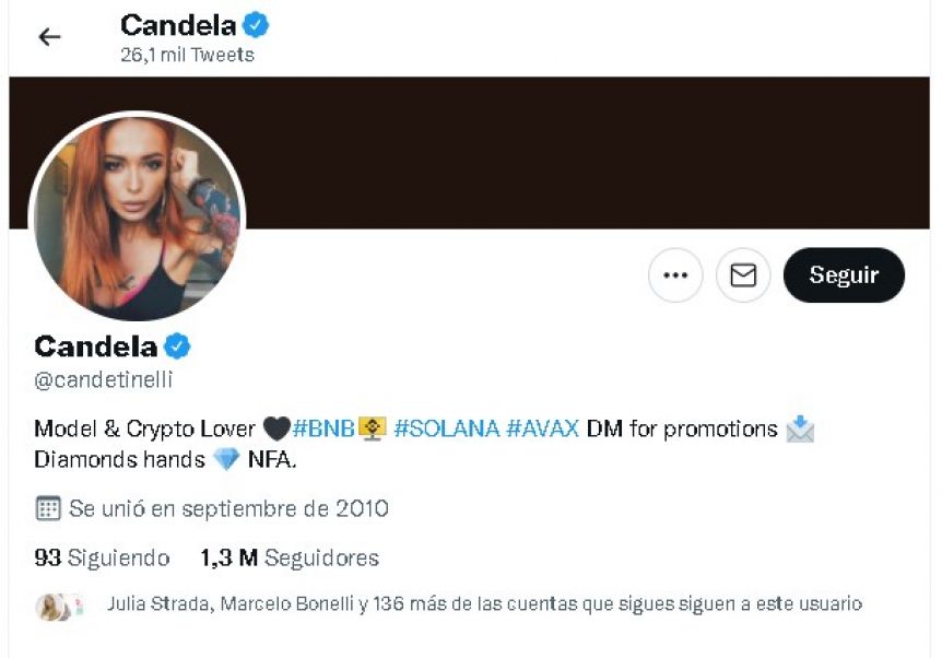 Hackearon la cuenta de Twitter de Cande Tinelli y publicaron sorpresivos mensajes