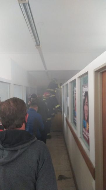Se incendió el tercer piso de la municipalidad de Mar del Plata