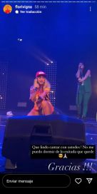 La emoción de Flor Vigna en su segundo show