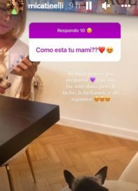 Mica Tinelli habló de la salud de su mamá: 