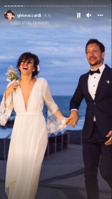 Con fotos inéditas, Nico Vázquez y Gimena Accardi celebraron 5 años de casados