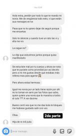 Una joven estalló en celos y le hizo un pedido a la ex de su novio por Instagram