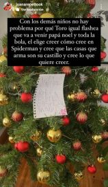 Juana Repetto contó qué le dice a su hijo sobre Papá Noel: “Elijo no mentirle”