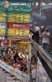 Wanda Nara inauguró su primer local de cosméticos en Buenos Aires y fue furor