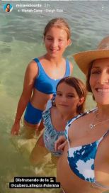 Las vacaciones de Mica Viciconte con las hijas de Fabián Cubero en Brasil