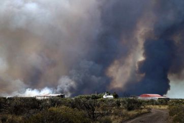 El humo de los incendios de Puerto Madryn llegó a Buenos Aires