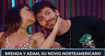 Brenda Asnicar presentó a su novio norteamericano en televisión