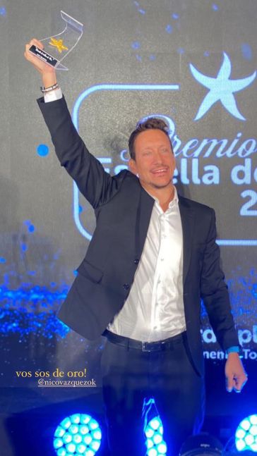 La emoción de Nico Vázquez tras ganar el oro en los premios Estrella de Mar 2022