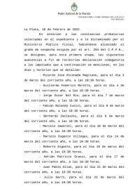 Citaron a indagatoria a los participantes de la mesa judicial PRO