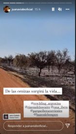 Juana Viale visitó las zonas afectadas por los incendios en Corrientes