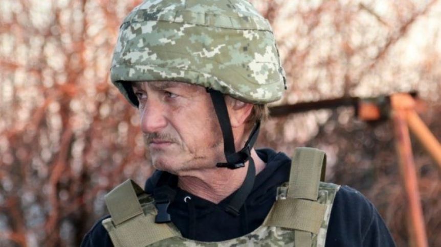 Sean Penn está en Ucrania filmando un documental sobre el conflicto con Rusia