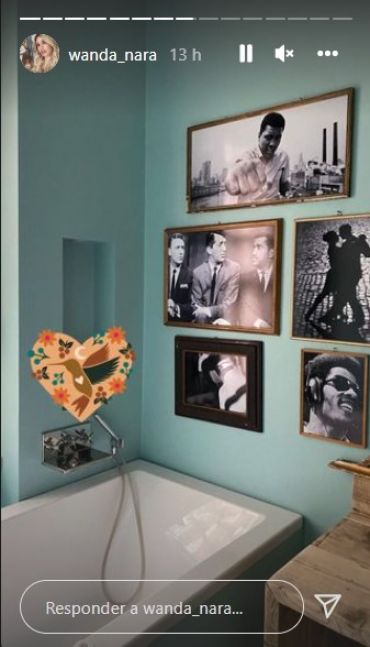 Wanda Nara compartió imágenes de su casa en Milán, decorada con objetos antiguos