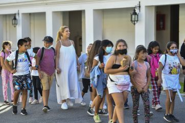 Niñas y niños de Quilmes compartieron actividades con Fabiola Yáñez