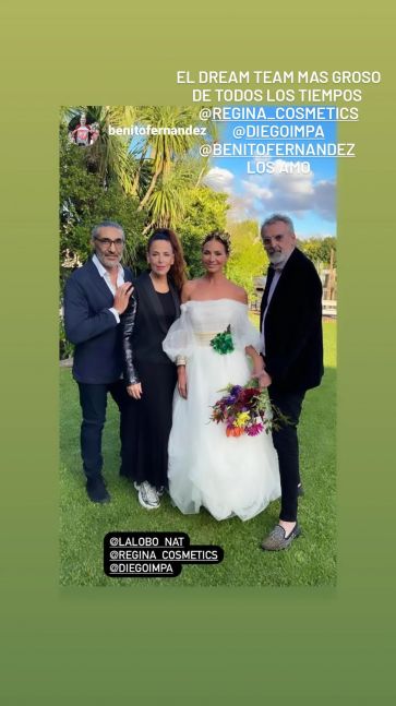 Natalia Lobo se casó a los 52 años y compartió las imágenes de su boda