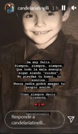 El saludo a distancia de Micaela Tinelli por el cumpleaños de su papá