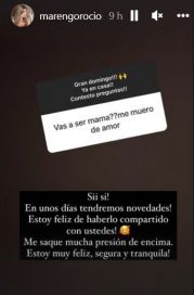 Rocío Marengo dio más detalles de la llegada de su primer hijo