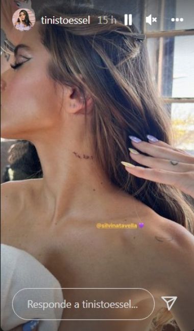 La emotiva historia del nuevo tatuaje de Tini Stoessel