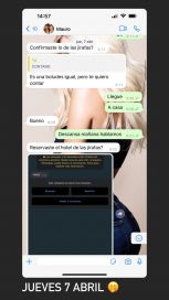 Wanda Nara mostró el supuesto chat que recibió Icardi de la China Suárez