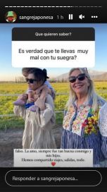 La China Suárez contó la verdad sobre cómo es su relación con la mamá de Benjamín Vicuña