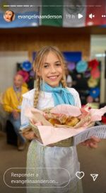 Evangelina Anderson representó a Argentina en el colegio de su hija y causó revuelo en Alemania