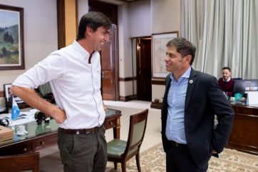 Pensando en Tandil, Kicillof se reunió con Lunghi para hablar sobre la deuda y obras