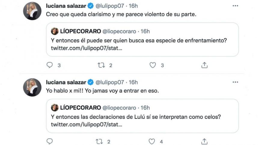 Luciana Salazar se cansó y reaccionó tras los polémicos dichos de la mujer de Martín Redrado