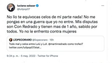 Luciana Salazar se cansó y reaccionó tras los polémicos dichos de la mujer de Martín Redrado