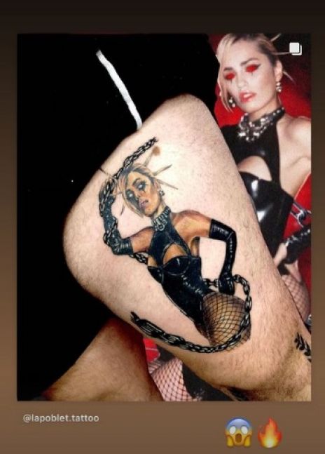 Un fan sorprendió a Lali Espósito con un tatuaje en su honor