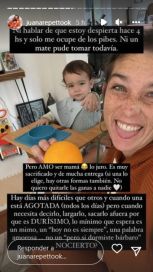 Juana Repetto reflexionó sobre la maternidad: 