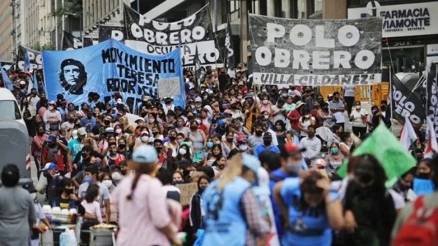 Con más reclamos al Gobierno, llega la marcha federal piquetera a la Plaza de Mayo