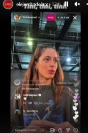 Tini Stoessel realizó un vivo y Rodrigo de Paul apareció