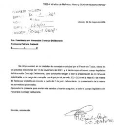 El Frente Renovador suma bancas en Concejo de municipio radical